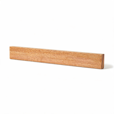 16-inch acacia wood magnetic knife strip on white background