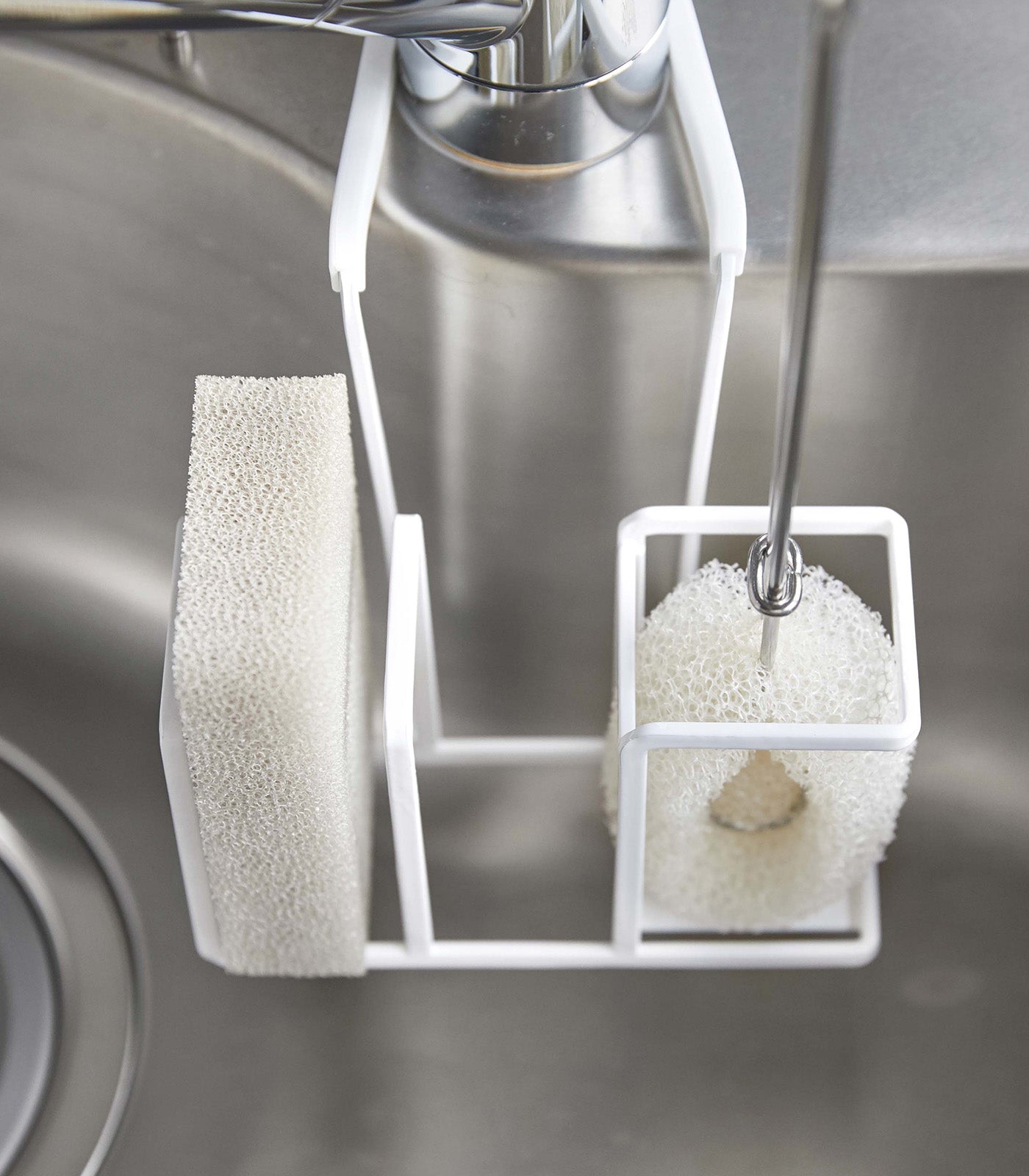Faucet-Hanging Sponge & Brush Holder