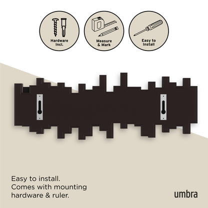5-Peg Wall Hook Rail
