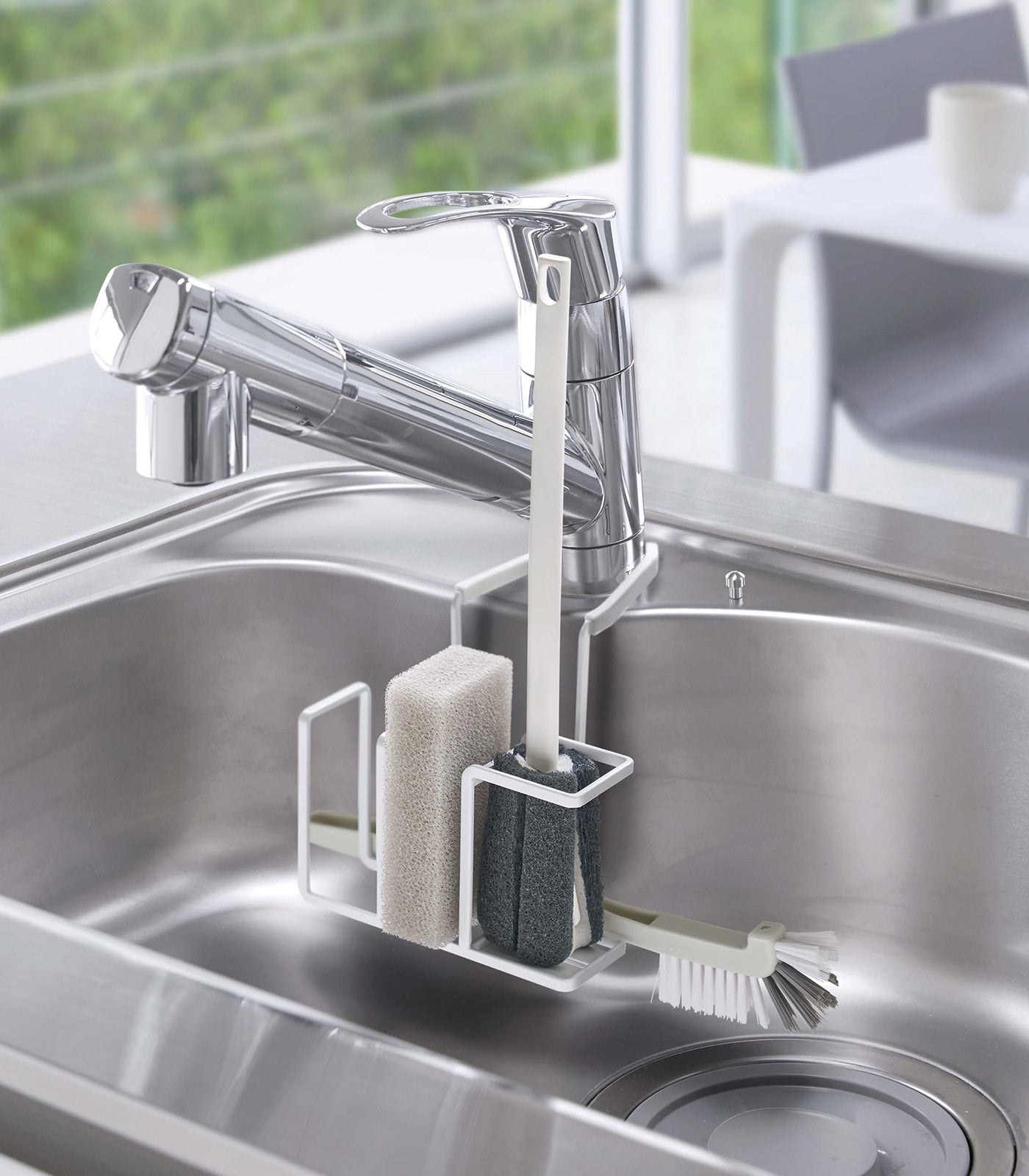 Faucet-Hanging Sponge & Brush Holder