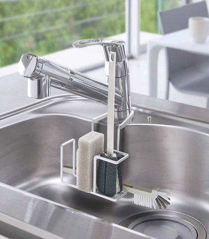 Faucet-Hanging Sponge & Brush Holder