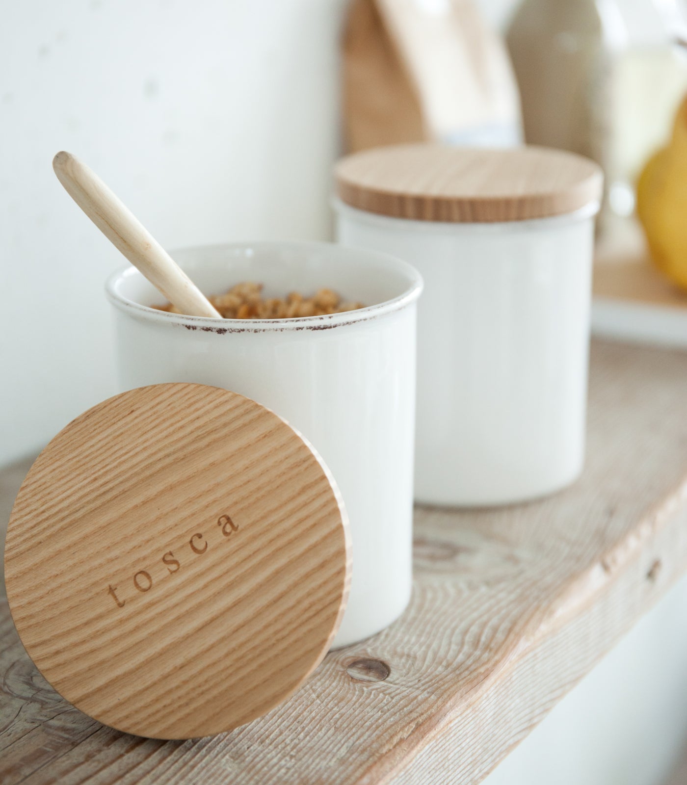Ceramic Kitchen Canister Set (3-Piece)