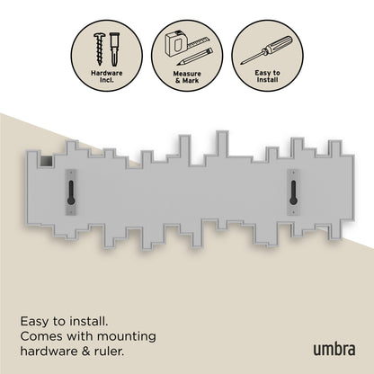 5-Peg Wall Hook Rail