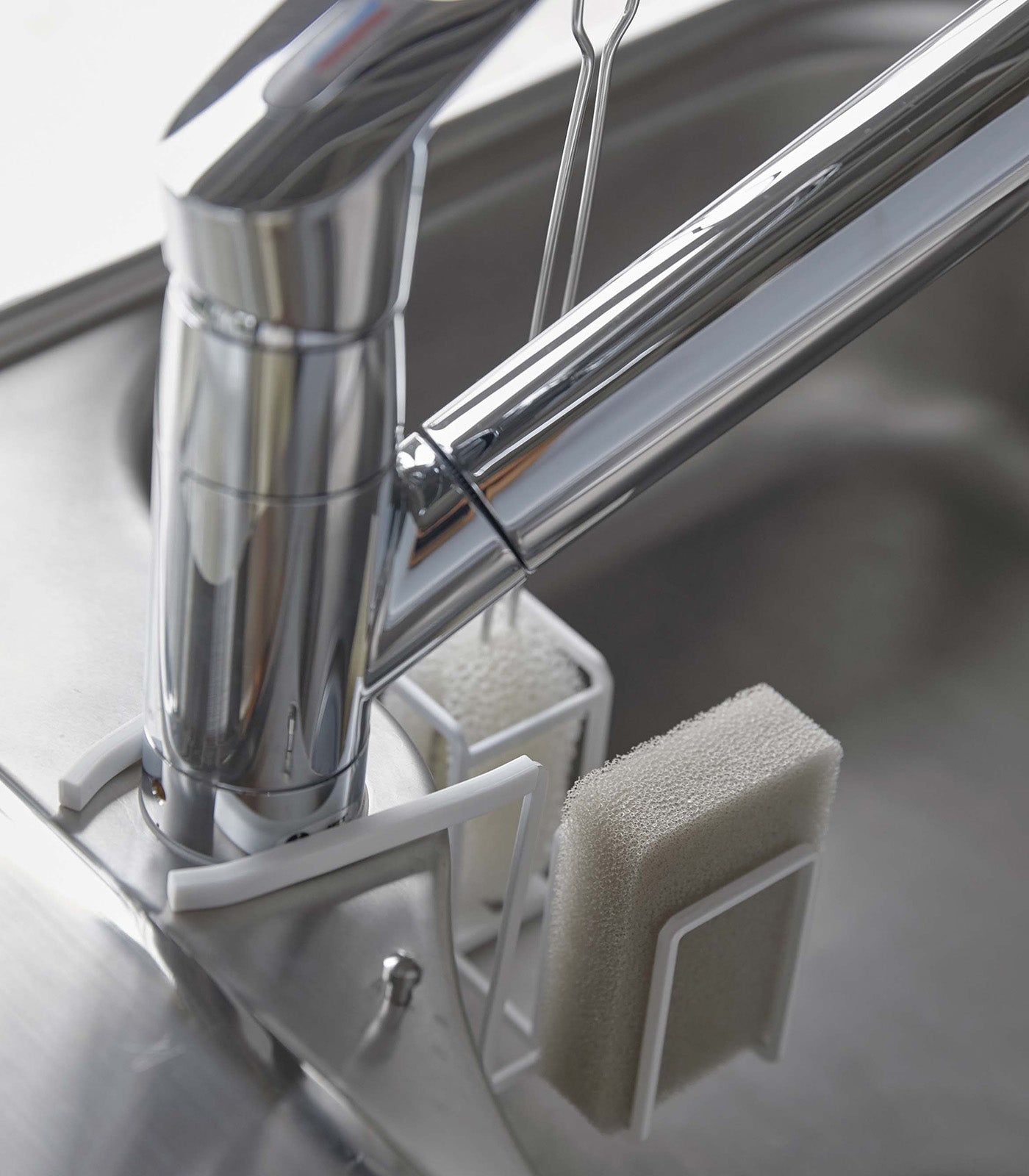 Faucet-Hanging Sponge & Brush Holder