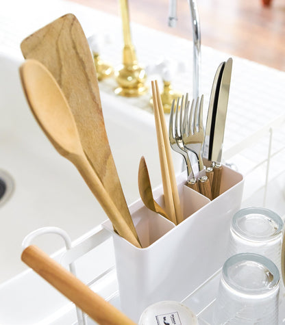 Steel & Wood Dish Drying Rack