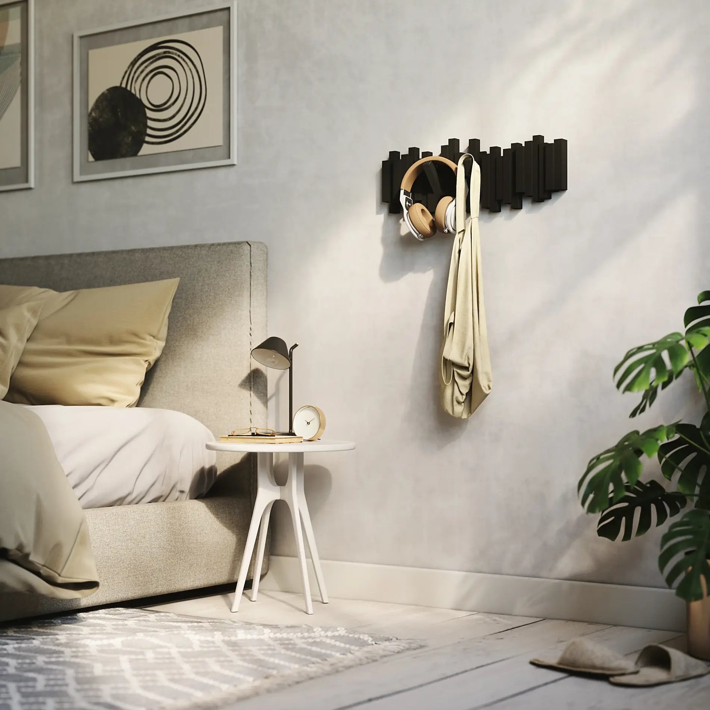 5-Peg Wall Hook Rail